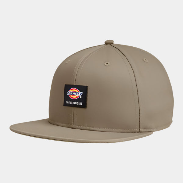 Dickies Skateboarding Flat Bill Snapback Hat Desert Sand-Black Sheep Skate Shop
