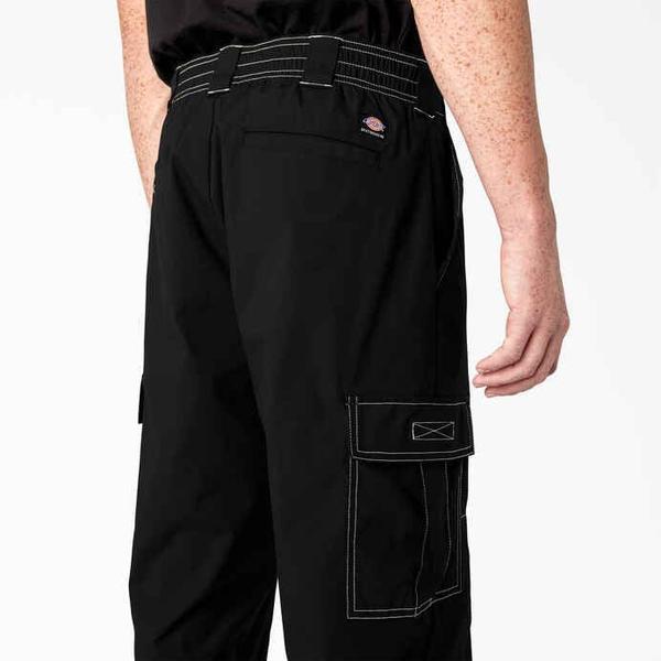 Dickies Skateboarding Loose Fit Cargo Pants Black - White Stitch-Black Sheep Skate Shop