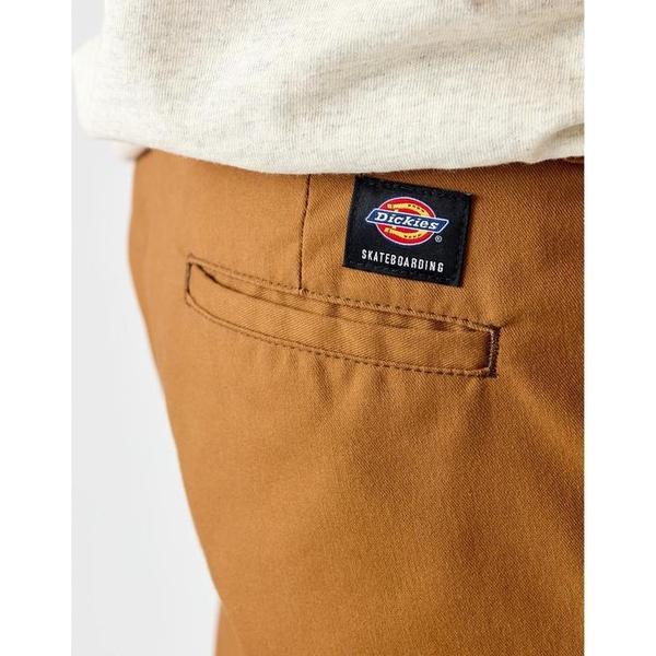 Dickies Skateboarding Pants Flex Slim Fit Straight Leg Brown Duck-Black Sheep Skate Shop