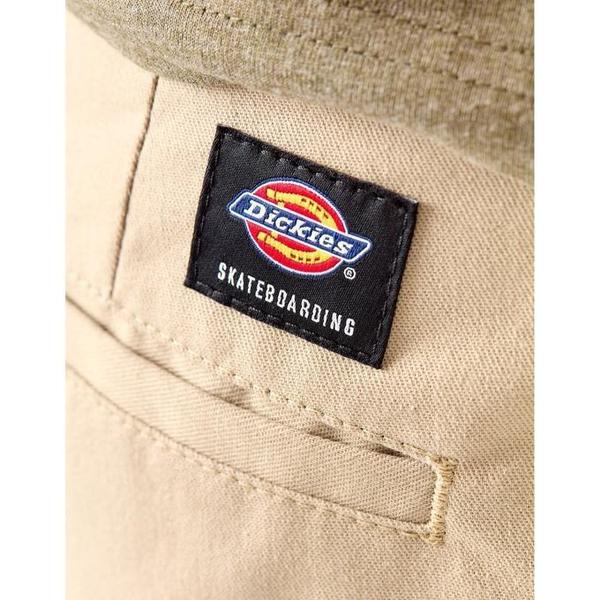 Dickies Skateboarding Pants Flex Slim Fit Straight Leg Desert Khaki-Black Sheep Skate Shop