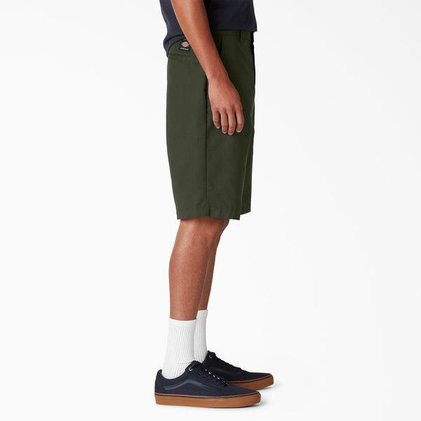 Dickies Skateboarding Slim Fit 11" Shorts Olive Green-Black Sheep Skate Shop