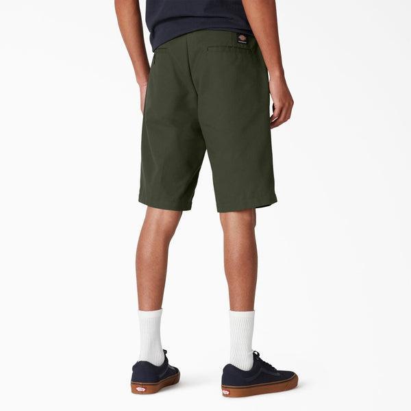 Dickies Skateboarding Slim Fit 11" Shorts Olive Green-Black Sheep Skate Shop