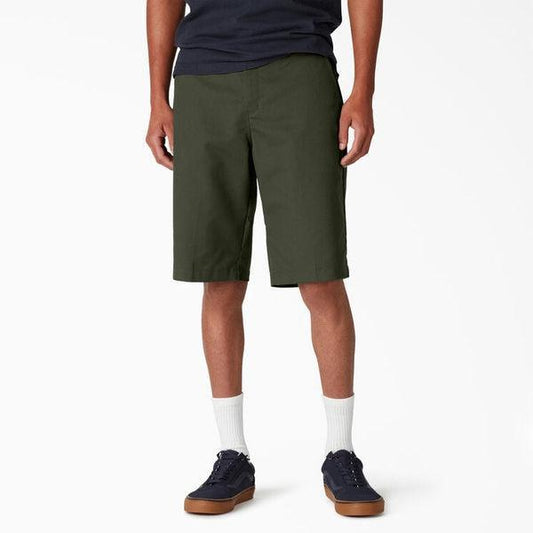Dickies Skateboarding Slim Fit 11" Shorts Olive Green-Black Sheep Skate Shop