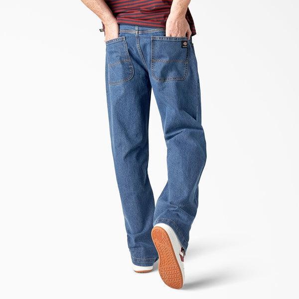 Dickies Skateboarding Wingville Denim Pants Loose Fit Stonewashed Vintage Blue-Black Sheep Skate Shop