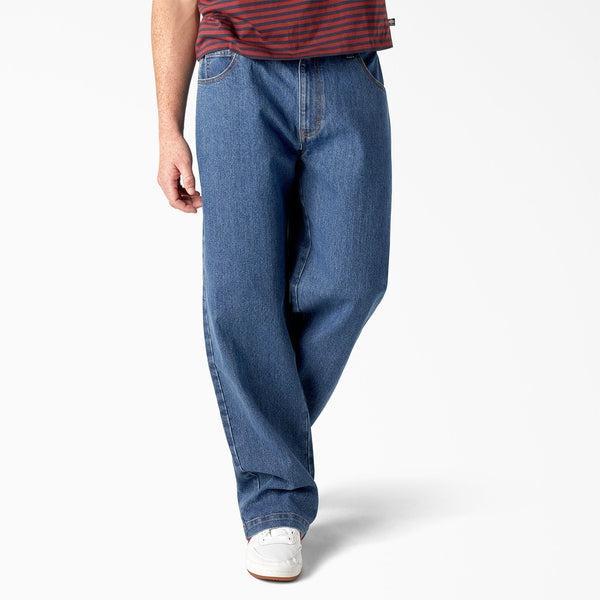 Dickies Skateboarding Wingville Denim Pants Loose Fit Stonewashed Vintage Blue-Black Sheep Skate Shop