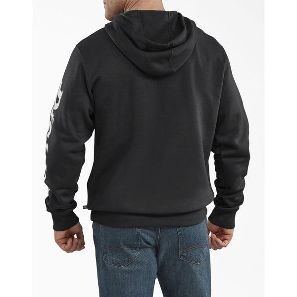 Dickies Sleeve Logo Fleece Hoody Black-Black Sheep Skate Shop