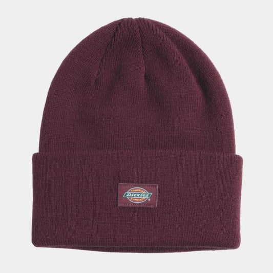 Dickies Tall Cuff Beanie Burgundy-Black Sheep Skate Shop