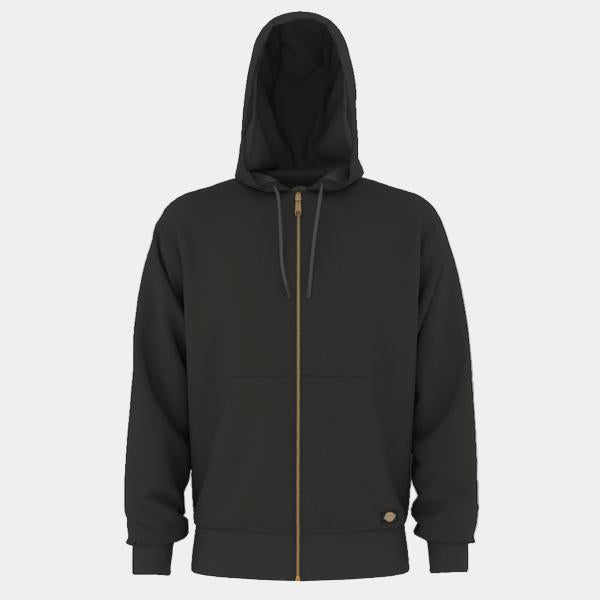 Dickies Thermal Lined Fleece Zip Hoody Black-Black Sheep Skate Shop