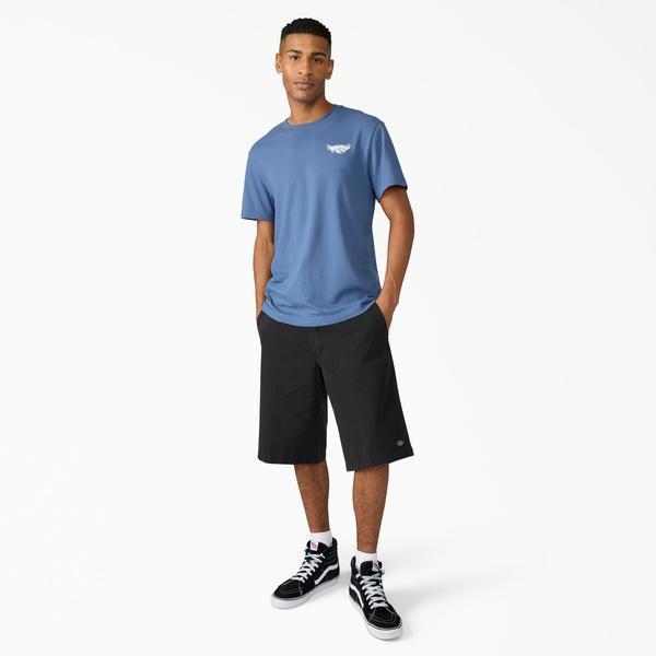 Dickies Worn In Loose 13" Work Shorts Black-Black Sheep Skate Shop