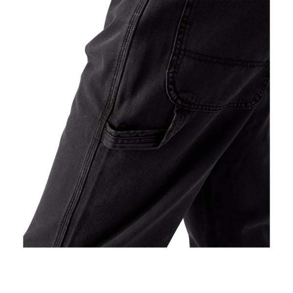 Dickies Worn In Relaxed Carpenter Duck Pants Black-Black Sheep Skate Shop