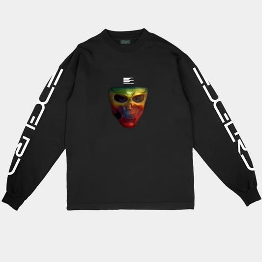 EDGLRD Baby Invasion Mask Long Sleeve T-Shirt Black-Black Sheep Skate Shop