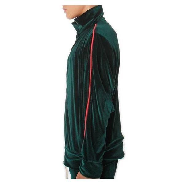 EPTM Velour Track Jacket Green-Black Sheep Skate Shop