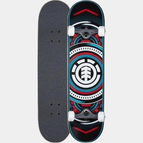 Element Skateboards Hatched Complete 7.75" Blue - Red-Black Sheep Skate Shop