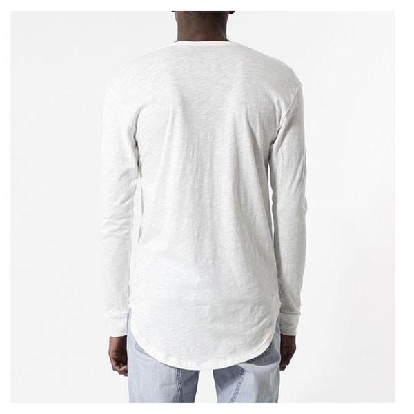 Entree Premium Essential Slub Scallop Long Sleeve Tee Creme-Black Sheep Skate Shop