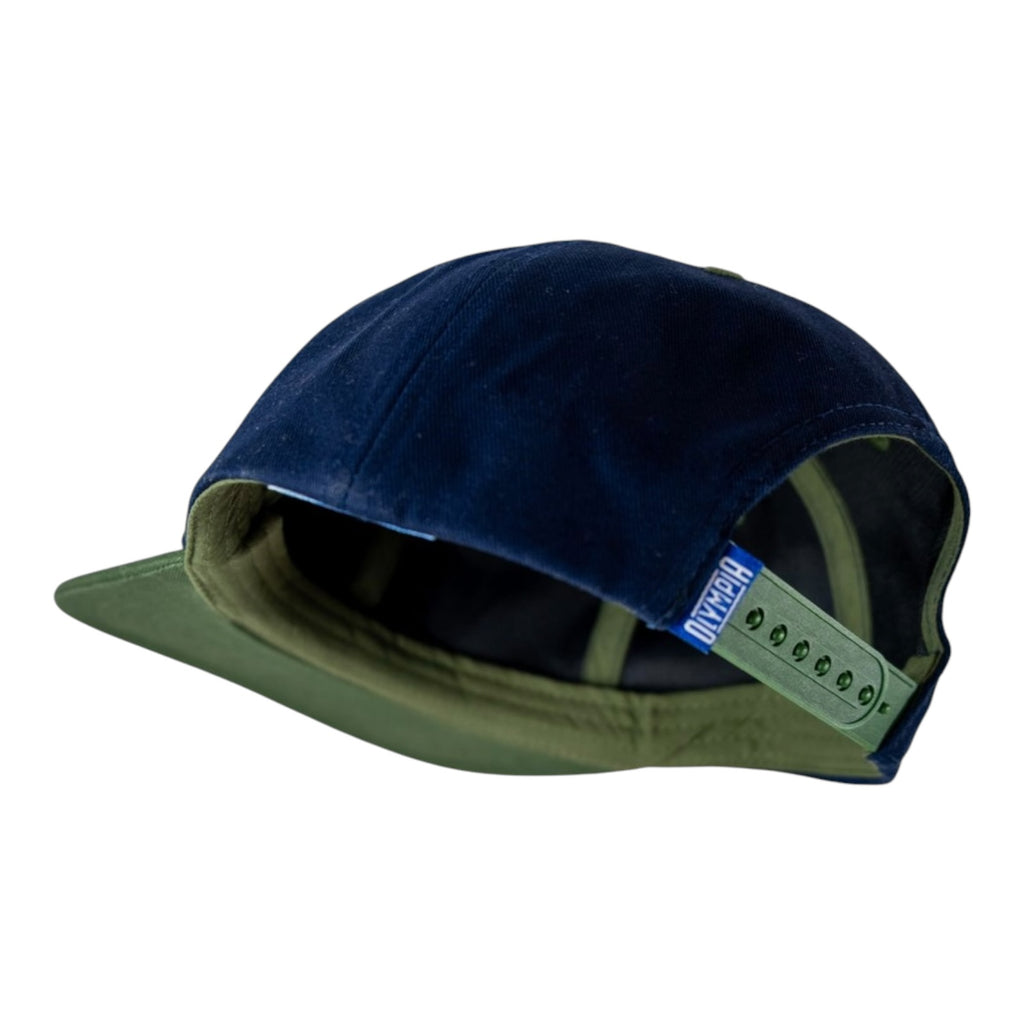 Olympia Supply Co. Juno Patch Snapback Hat Navy - Green