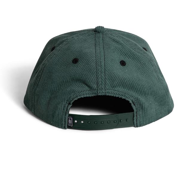 Girl Skateboards Serif 5 Panel Corduroy Hat Forest Green-Black Sheep Skate Shop