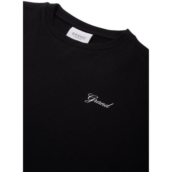 Grand Collection Grand Script T-Shirt Black-Black Sheep Skate Shop