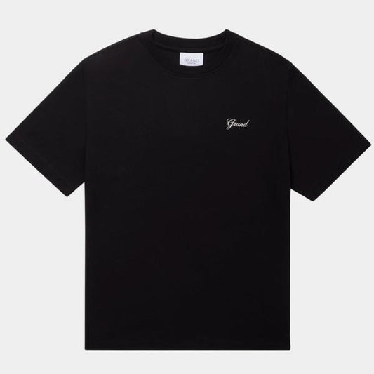 Grand Collection Grand Script T-Shirt Black-Black Sheep Skate Shop