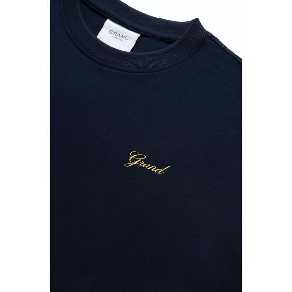 Grand Collection Grand Script T-Shirt Midnight Navy-Black Sheep Skate Shop