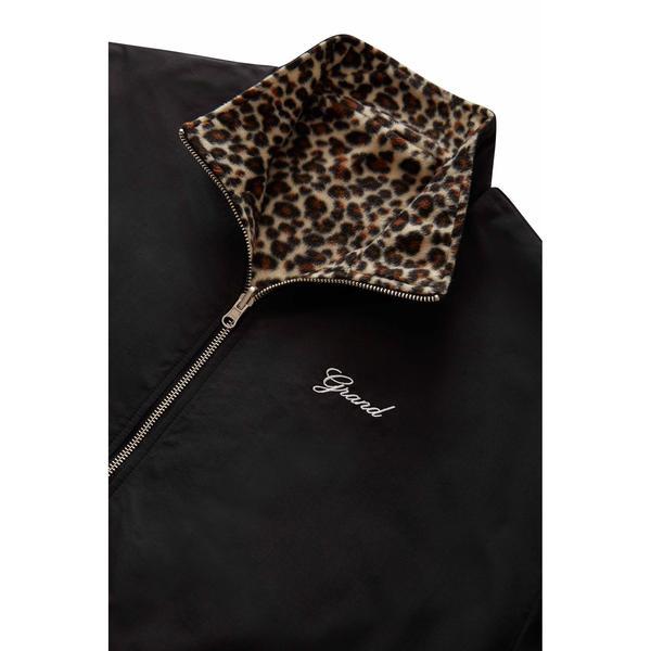 Grand Collection Reversible Leopard Fleece Jacket-Black Sheep Skate Shop