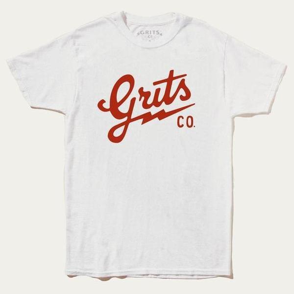 Grits Co. Script Tee White-Black Sheep Skate Shop