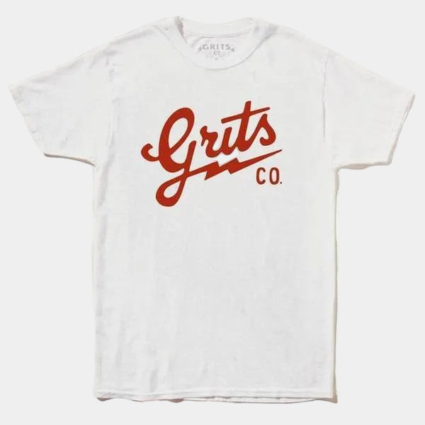 Grits Co. Script Tee White-Black Sheep Skate Shop