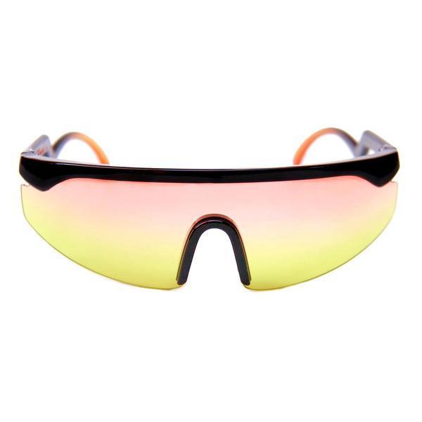 Happy Hour Shades Accelerator Sunglasses Black - Orange Yellow Fade-Black Sheep Skate Shop