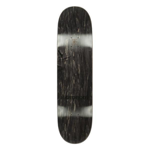 Hardbody Skateboards Basalt Brolic Ply Black Logo Knockout Long Deck 8.25"-Black Sheep Skate Shop