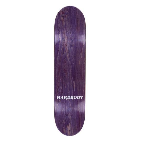 Hardbody Skateboards Classic Logo Deck 8.25" Short Black - White-Black Sheep Skate Shop