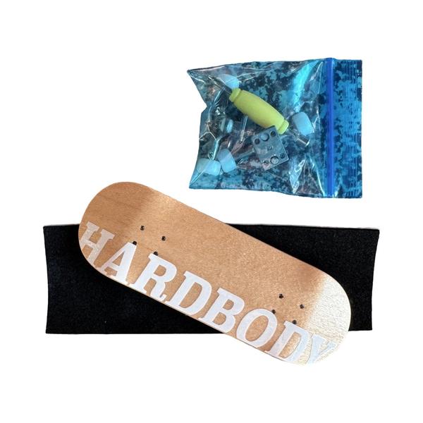 Hardbody Skateboards Complete OG Logo Fingerboard Maple - White-Black Sheep Skate Shop