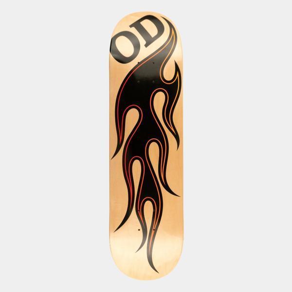 Hardbody Skateboards OD Flames Deck 8.25" Natural Veneer-Black Sheep Skate Shop