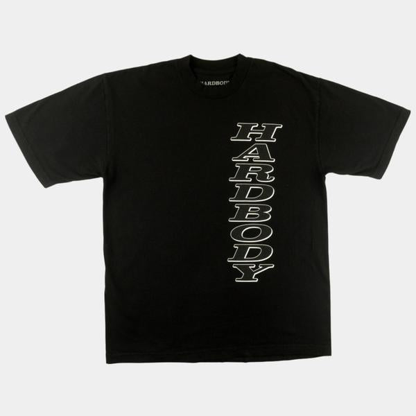 Hardbody Skateboards Stacked Logo T-Shirt Black-Black Sheep Skate Shop