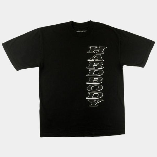 Hardbody Skateboards Stacked Logo T-Shirt Black-Black Sheep Skate Shop
