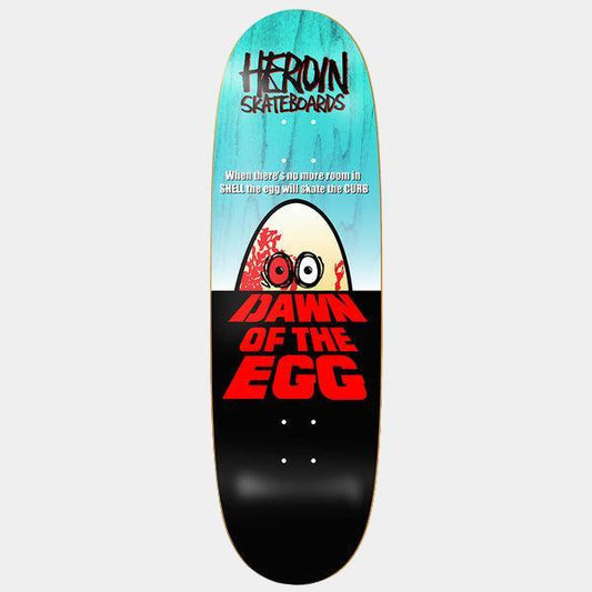Heroin Skateboards Dawn Of The Egg Deck 9.4"-Black Sheep Skate Shop