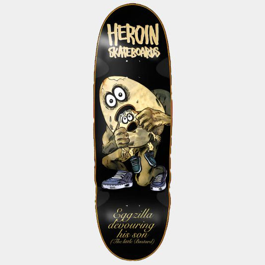 Heroin Skateboards Egg Eater Deck 9.75"-Black Sheep Skate Shop