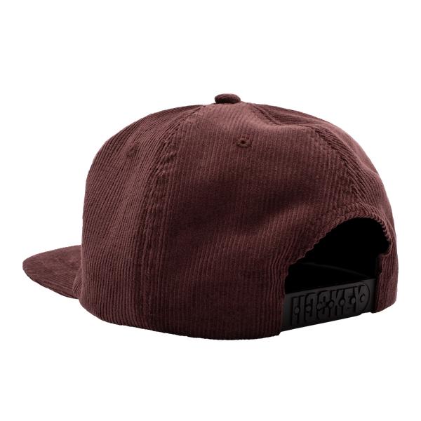 Hockey Skateboards Corduroy Snapback Hat Brown - Red-Black Sheep Skate Shop