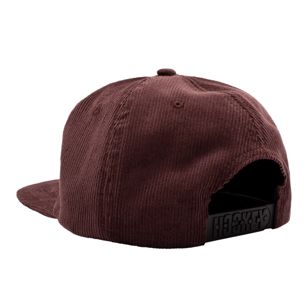 Hockey Skateboards Corduroy Snapback Hat Brown - Red-Black Sheep Skate Shop