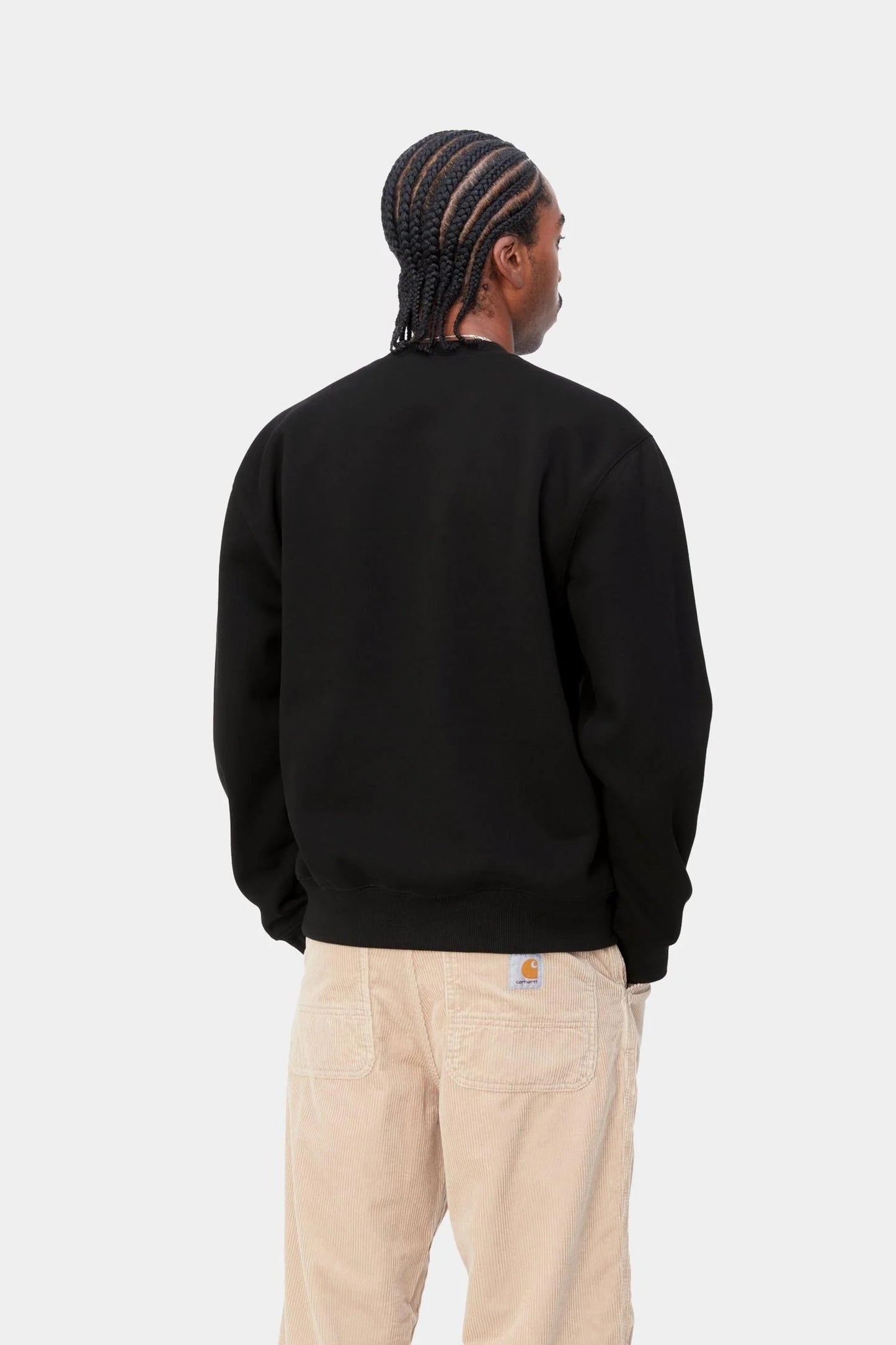 Carhartt WIP Embroidered Crewneck Sweatshirt Black - Black