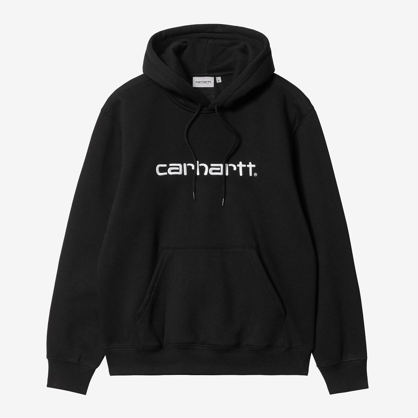 Carhartt WIP Hooded Embroidered Sweatshirt Black - White