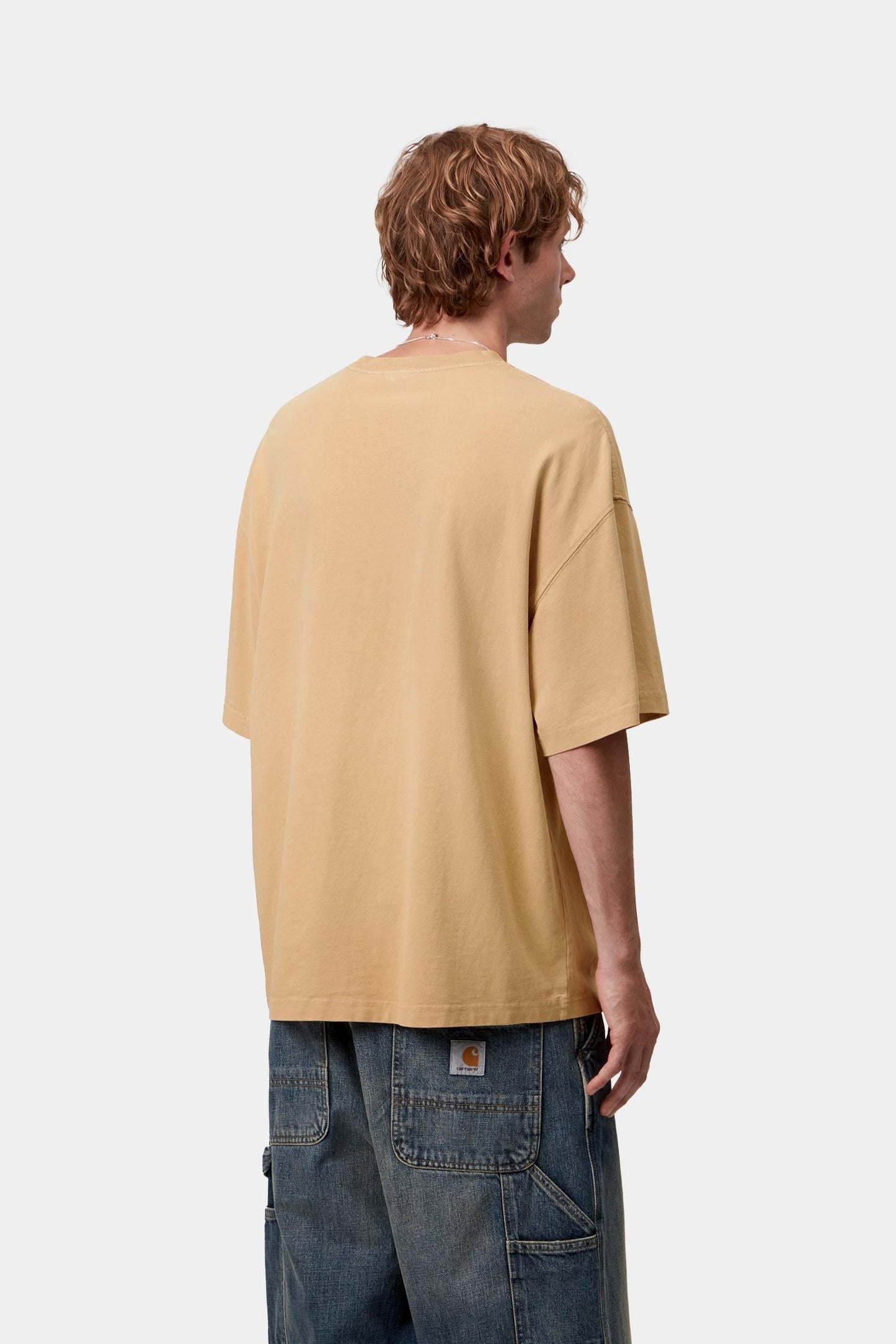 Carhartt WIP S/S Hudson Pocket T-Shirt Dusty Hamilton Brown (Chalk Wash)