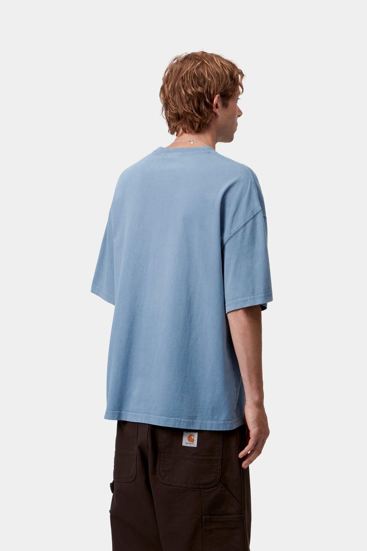 Carhartt WIP S/S Hudson Pocket T-Shirt Sorrent (Chalk Wash)