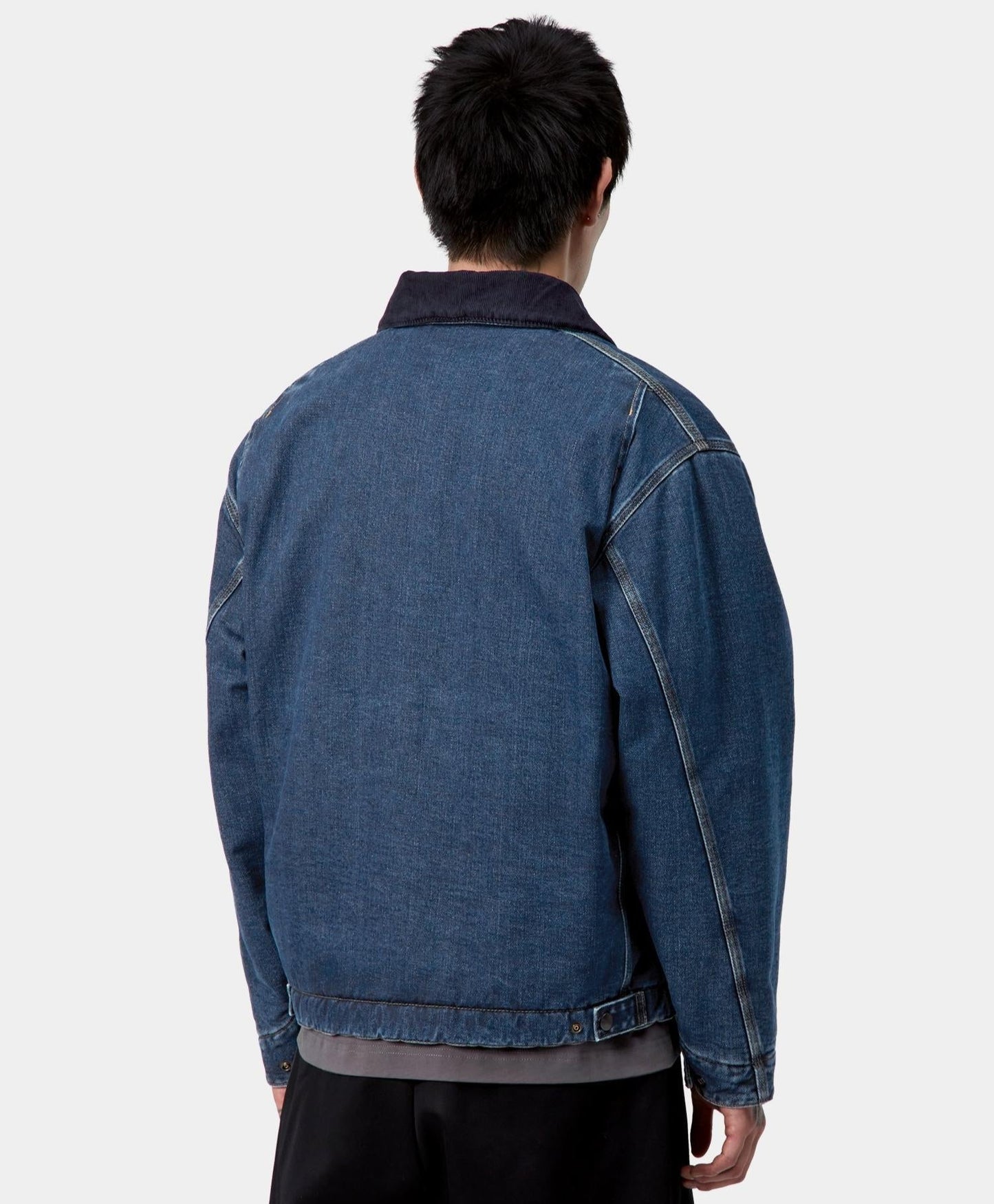 Carhartt WIP OG Detroit Jacket Lined Blue - Dark Navy Stone Washed