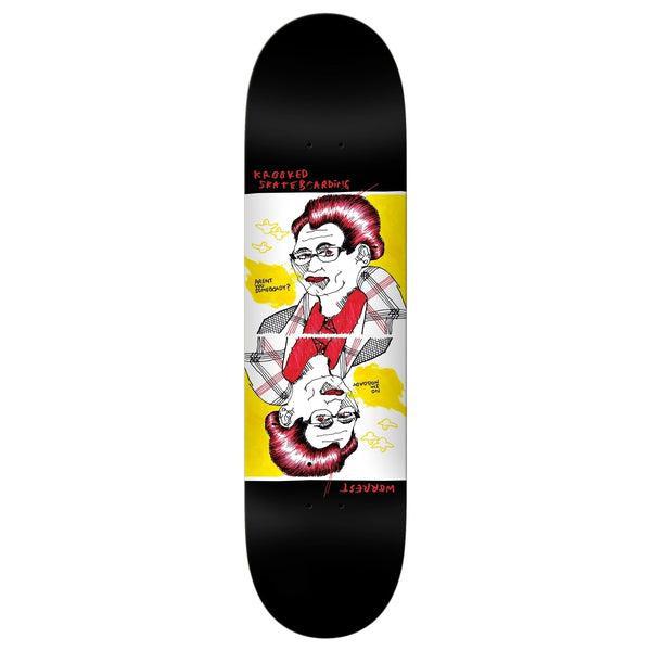 Krooked Skateboards Bobby Worrest Sombdy Twin Tail Slick Deck 8.3"-Black Sheep Skate Shop