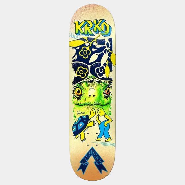 Krooked Skateboards Eddie Cernicky Mad Turtle Deck 8.5" True Fit-Black Sheep Skate Shop