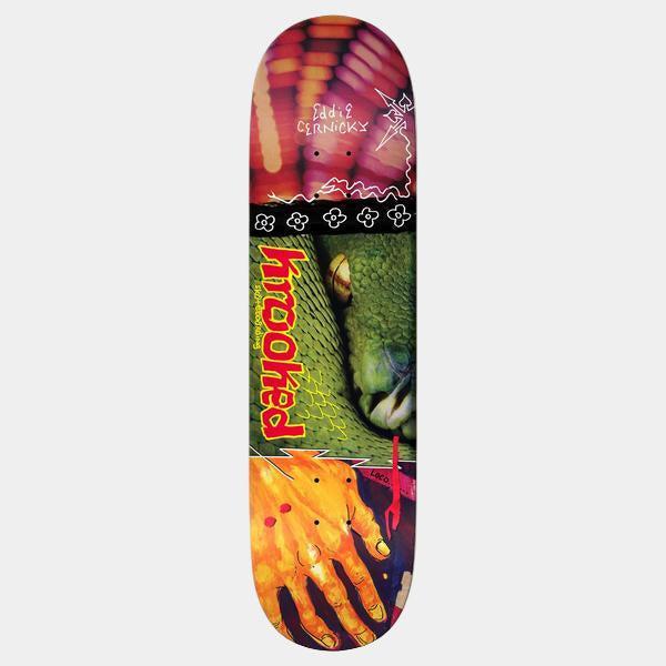 Krooked Skateboards Eddie Cernicky Snake Bite Deck 8.38"-Black Sheep Skate Shop