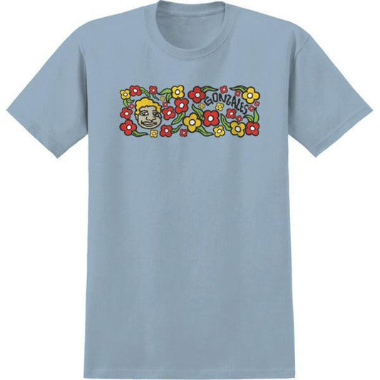 Krooked Skateboards Gonz Sweatpants T-Shirt Light Blue-Black Sheep Skate Shop