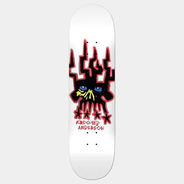 Krooked Skateboards Mike Anderson Skull King Deck 8.38"-Black Sheep Skate Shop