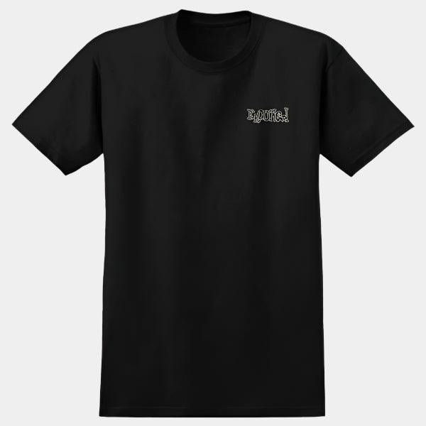 Krooked Skateboards No Monster T-Shirt Black-Black Sheep Skate Shop
