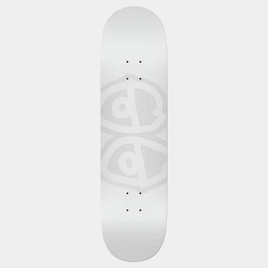 Krooked Skateboards Team Eyes Deck 8.06" White Dip-Black Sheep Skate Shop
