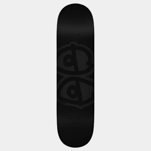 Krooked Skateboards Team Eyes Deck 8.5" Black Dip-Black Sheep Skate Shop